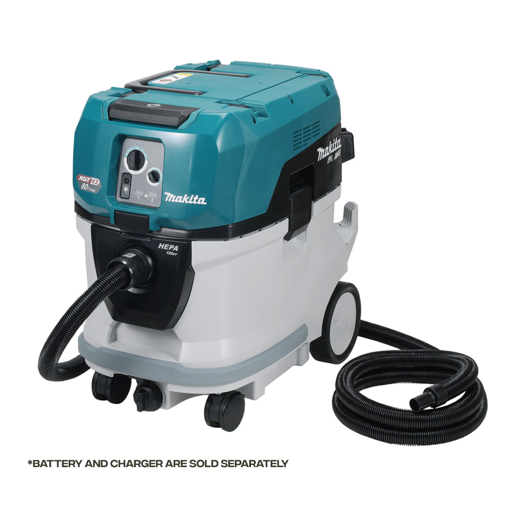 Makita VC007GLZ Cordless Brushless 40-Liters Dust Vacuum Cleaner (Wet Dry) 40Vmax x2 (80V) XGT™ Li-ion Bare Tool Only