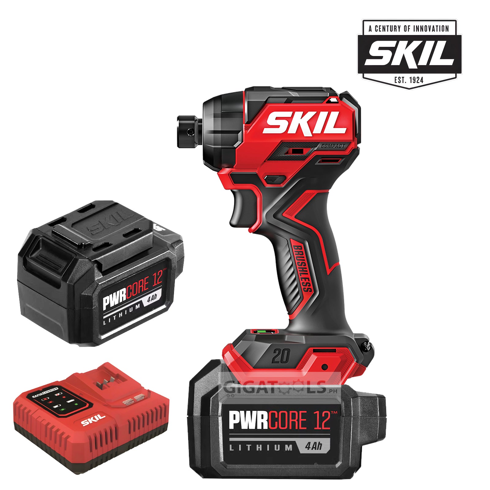 Skil 6739 Professional Brushless Cordless Impact Driver 20V, Kit Set