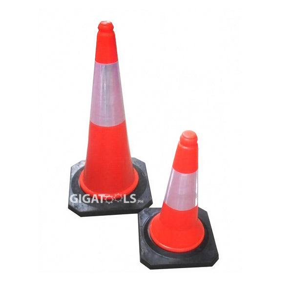 First Traffic Cone with Rubber Base – GIGATOOLS Industrial Center