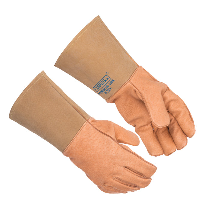 Tillman Premium Elk Skin Welding Gloves - Medium Size, 14 Inch, Unlined Palm For Better Grip