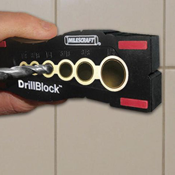 Milescraft DrillBlock Hand-Held Drill Guide - Imperial / Metric ( 1312 / 1367 )