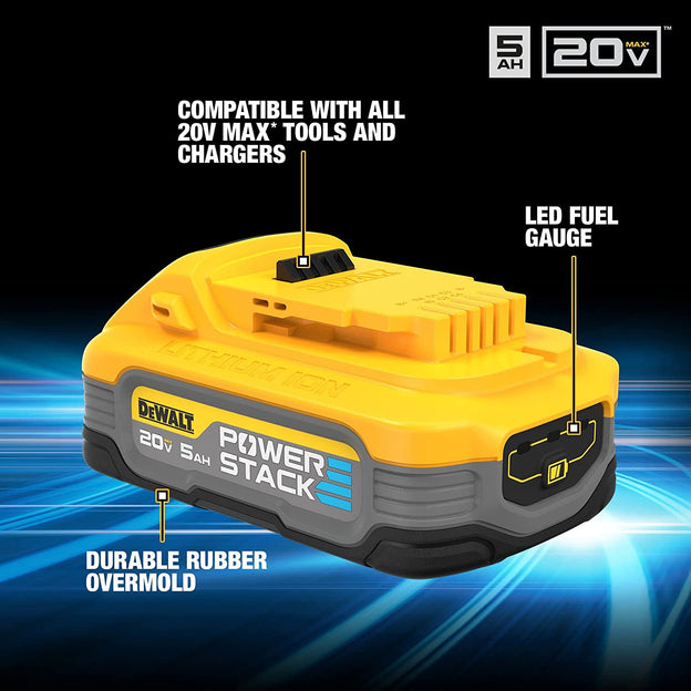 DeWalt DCBP520 -B1 18V/20V MAX 5.0Ah POWERSTACK Compact Battery DCBP520