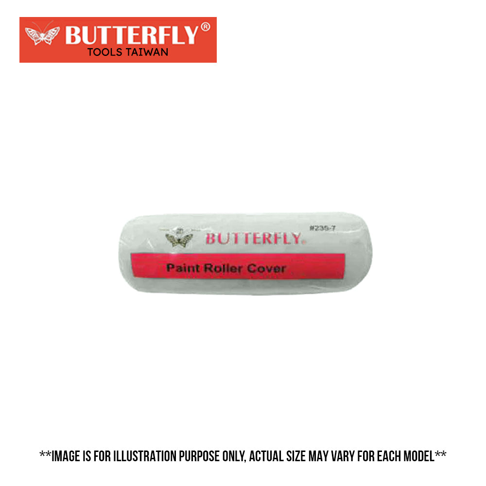 Butterfly Polyester Paint Roller Cover ( 235 ) GIGATOOLS Industrial