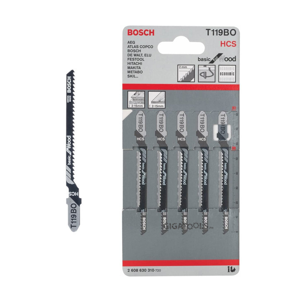 thumbnail interactive-video image 1 of Hilka 5-Piece Bi-Metal Jigsaw Blades 100mm For Wood, Plastic & Metal – Fit Bosch Bayonet 1 of 4