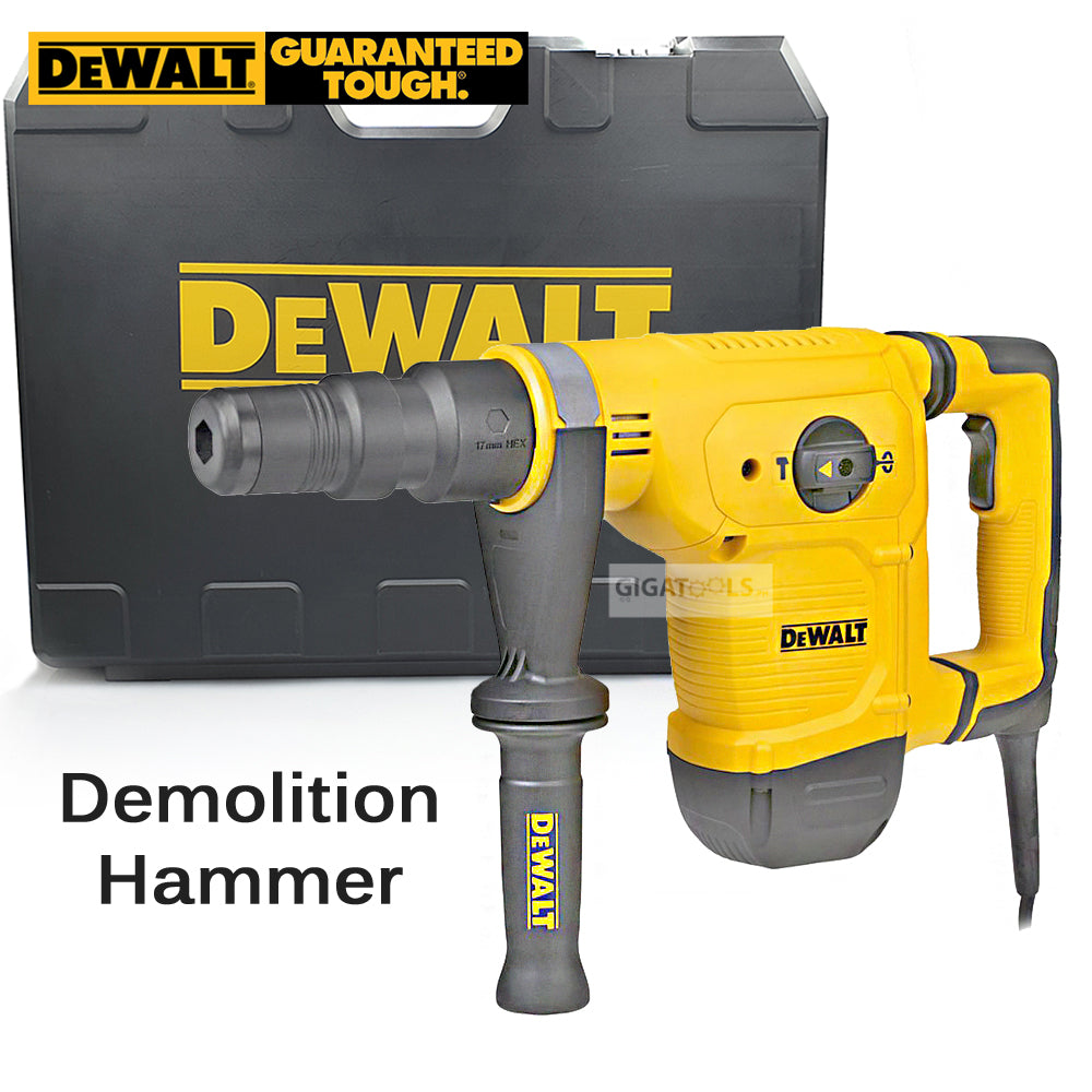 DeWalt D25811K Demolition Hammer 17mm Hex 1050W