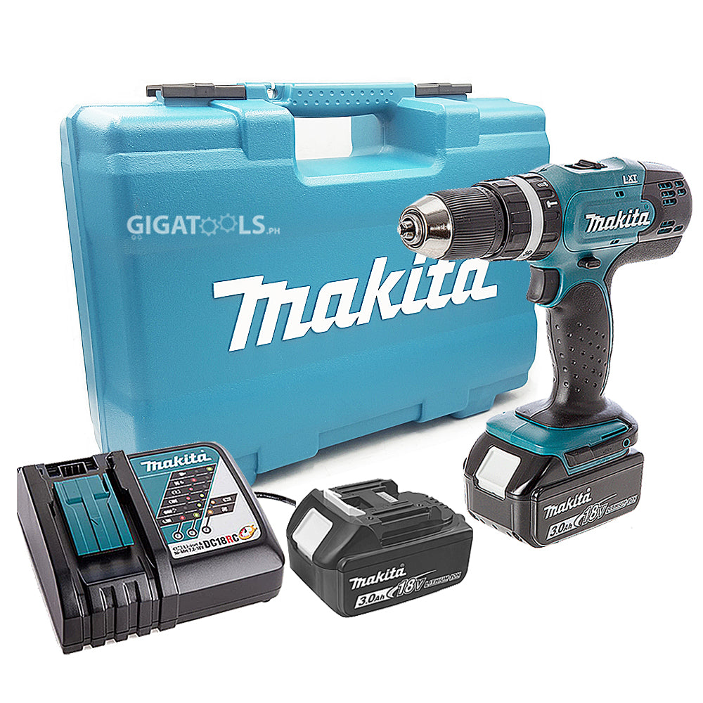 Makita DHP453RFX4 Cordless Hammer Drill Driver 1/2