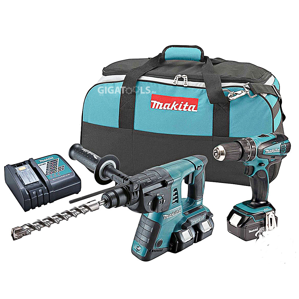 Makita DLX2069M COMBO KIT – DHP456-13mm (1/2″) J