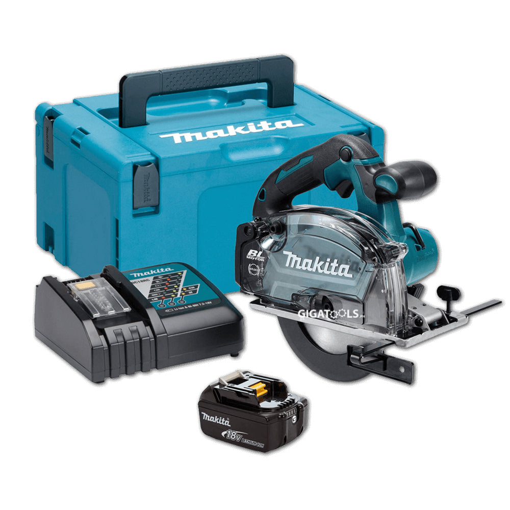 Makita DCS553RTJ 150mm (5-7/8″) Cordless Brushless Metal Cutter 18V LXT Li-Ion kit set