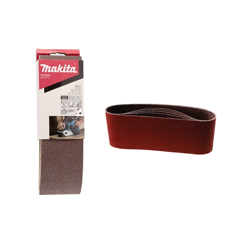 Makita 3pcs Standard Abrasive Belt - Main Image