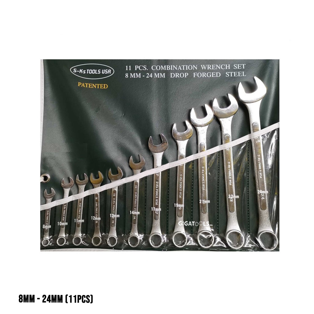SKs Tools USA Combination Wrench Set GIGATOOLS Industrial Center