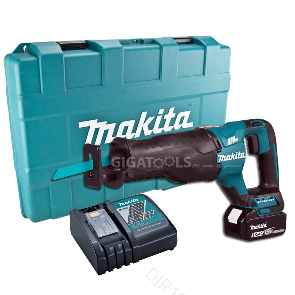 Makita DJR187RF Cordless Brushless Recipro Saw 18V LXT® Li-Ion 32mm (1-1/4″)