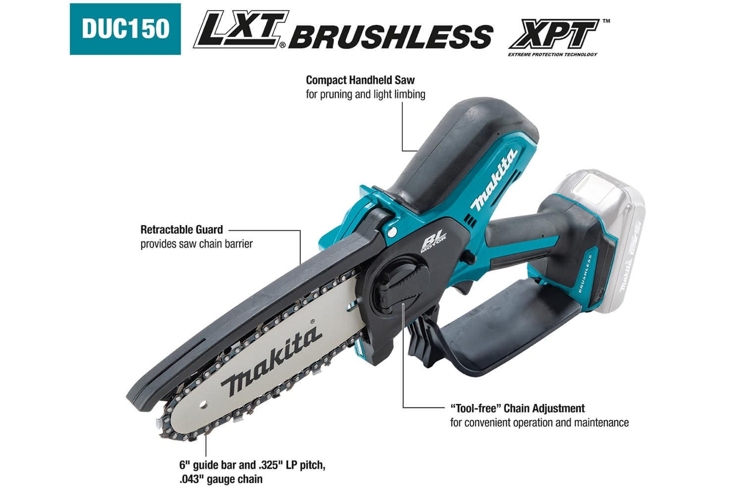 Makita DUC150Z Cordless Brushless 6