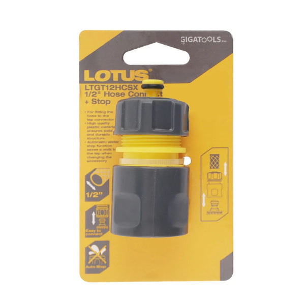 Lotus Hose Connector + Stop 1/2" LTGT12HCSX
