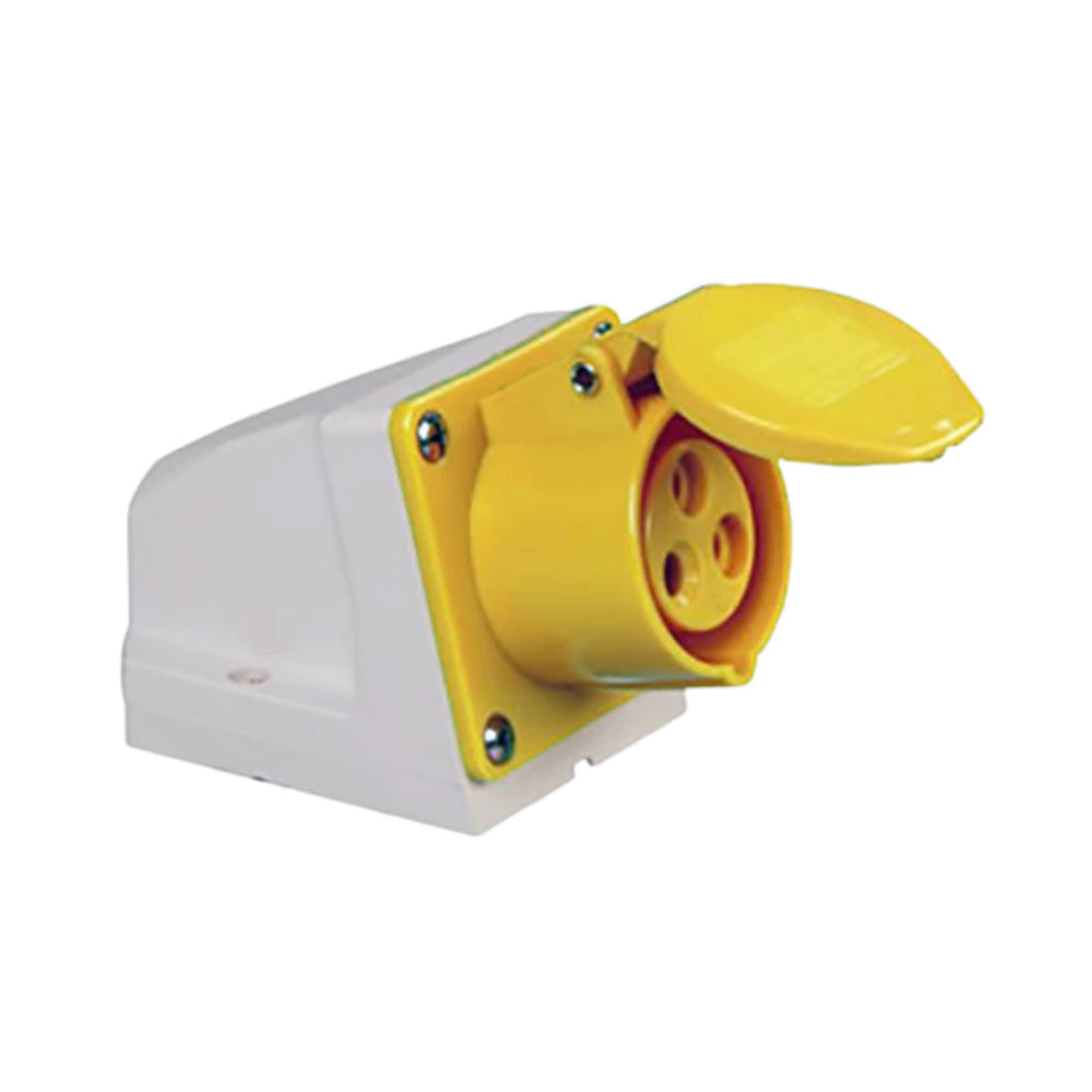 Surer 1917 Industrial Socket, Wall Mounted 2P+E, 32A 110V, IP44, 4H ...