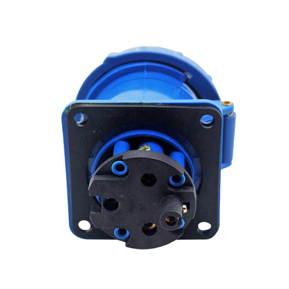 Surer 1934 Industrial Socket, Straight Panel Mount 2P+E, 63A 240V, IP6 ...