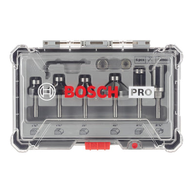Bosch PRO Router Bit Trim and Edging Set, Shank 1/4″, 6 pcs ( 2607017470 )