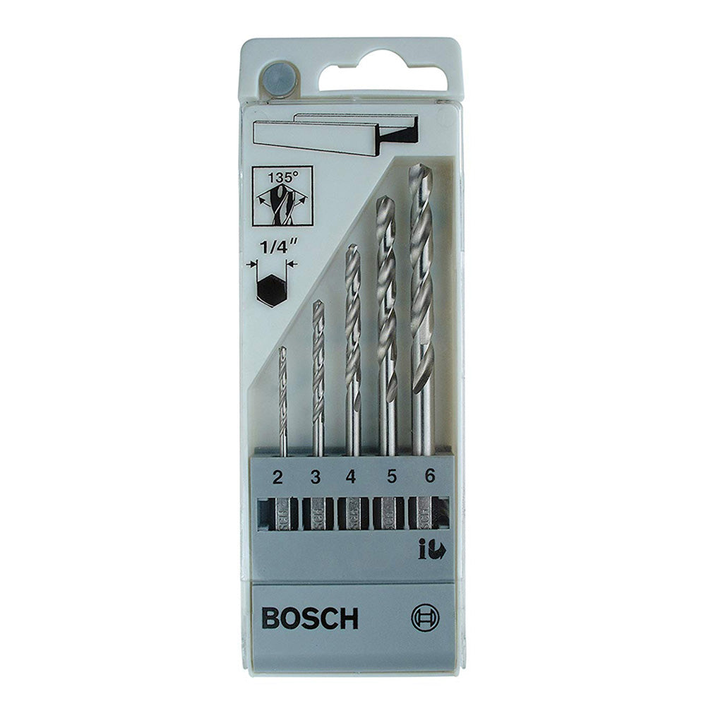 Bosch PRO Metal HSS-G Hex Twist Drill Bit Set, 5 pcs ( 2608595517 )