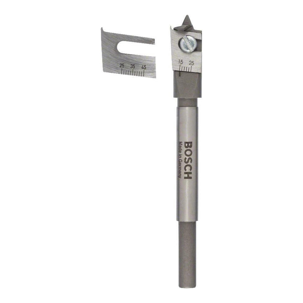 Bosch Professional Adjustable Wood Spade Bit – 15mm to 45mm, 120mm OAL, Hex Shank ( 2608596333 )