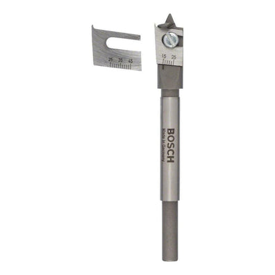 Bosch Professional Adjustable Wood Spade Bit – 15mm to 45mm, 120mm OAL, Hex Shank ( 2608596333 )