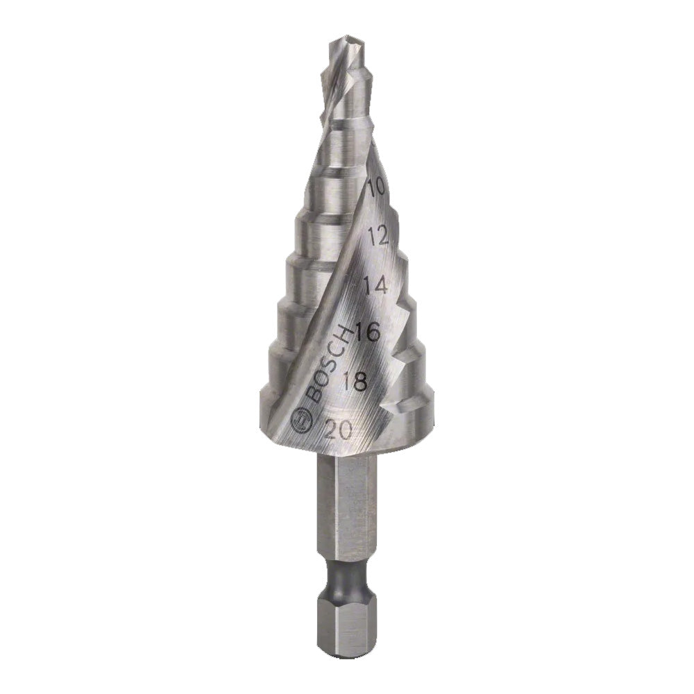 Bosch Professional HSS Step Drill Bit (4-20mm), 9 Steps, 1/4
