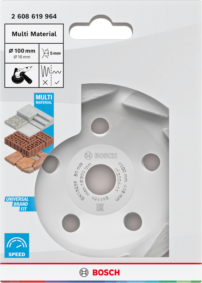 Bosch Diamond Cup Wheel Multi Material Segmented 4