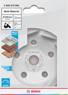 Bosch Diamond Cup Wheel Multi Material Segmented 4