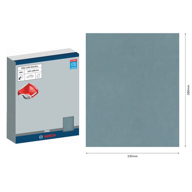 Bosch PRO 100pcs C344 Wet & Dry Hand Sanding Sheet ( 230mm x 280mm )