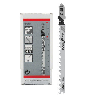 Bosch T101D Clean for Wood Jigsaw Blade 100pcs ( 2608637877 )