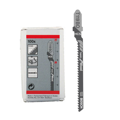 Bosch T119BO Basic for Wood Jigsaw Blade 100pcs ( 2608637879 )