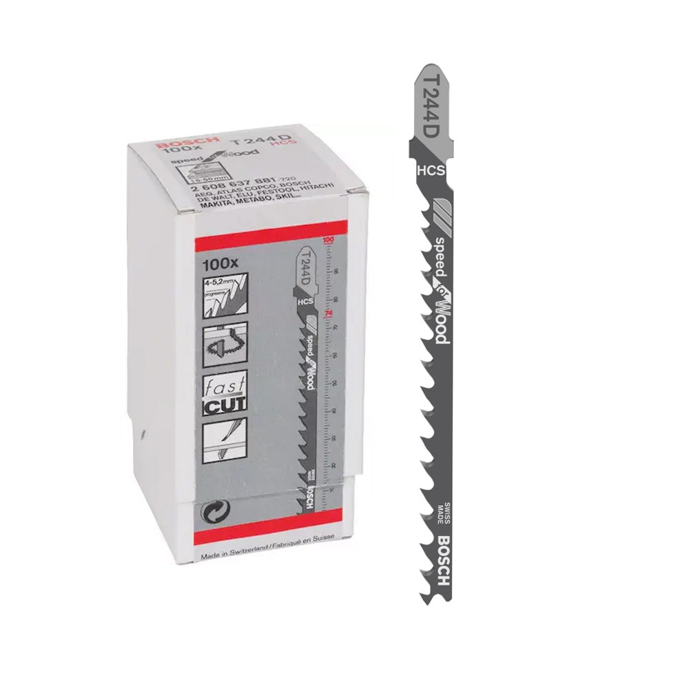 Bosch T244D Speed for Wood Jigsaw Blade 100pcs ( 2608637881 )
