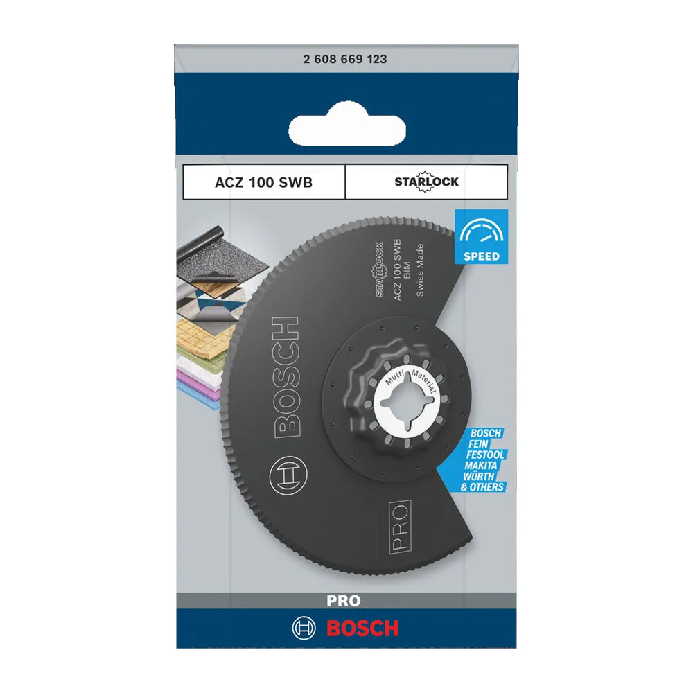 Bosch PRO ACZ 100 Serrated Segment Multi tool Blade 100mm ( 2608669123 / 2608661693 )