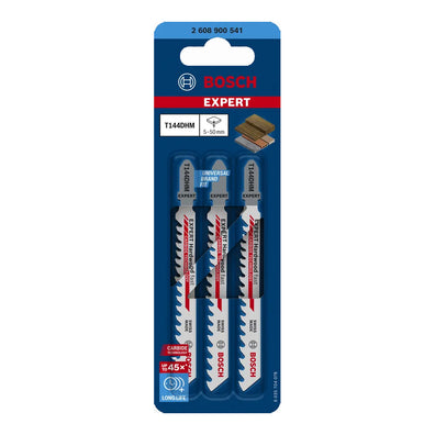 Bosch EXPERT 3pcs Hardwood fast T144DHM Jigsaw Blade ( 2608900541 )