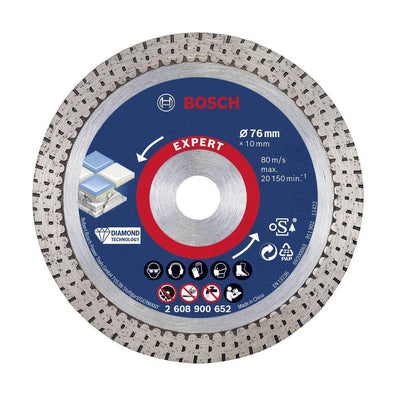 Bosch EXPERT 76mm Diamond Continuous Rim Turbo Blade for Hard Tile and Ceramic ( 2608900652 )