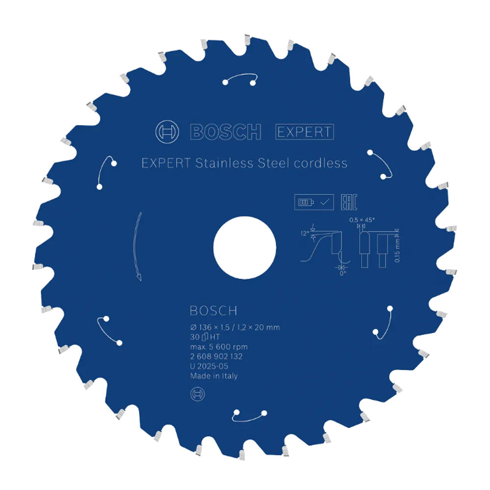 Bosch EXPERT Stainless Steel Cordless Circular Saw Blade ( 2608902132 / 2608644530 )