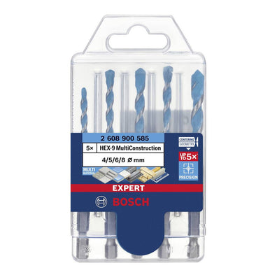 Bosch EXPERT HEX-9 5pcs Multi Construction Drill Bit Set ( 2608902289 / 2608900585 )