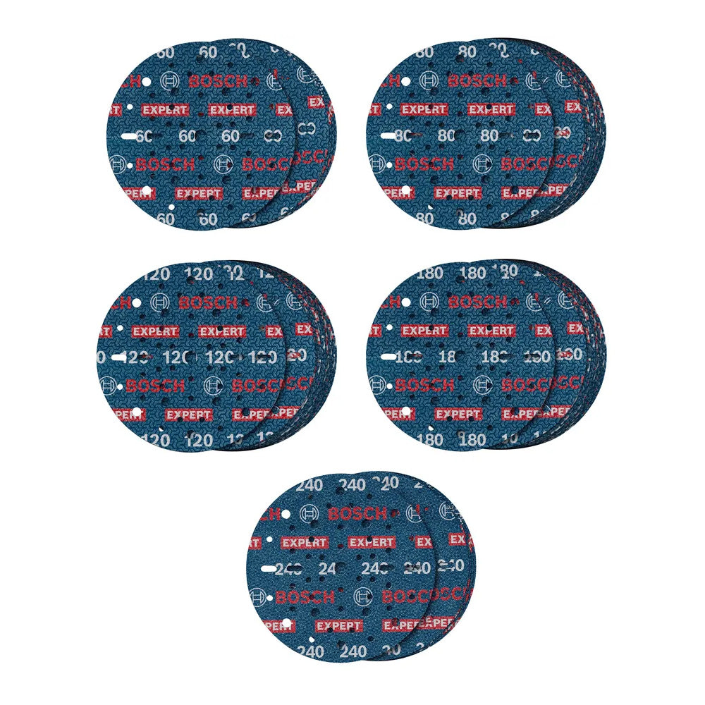 Bosch EXPERT O780 Foil Sanding Disc 150mm Set ( 55pcs) ( 2608902470 )