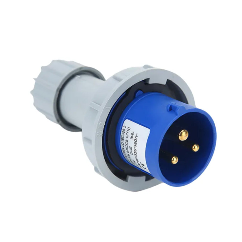 Surer 2901 Industrial Male Plug 2P+E, 32A 240V, IP67, 6H (2900 Series ...