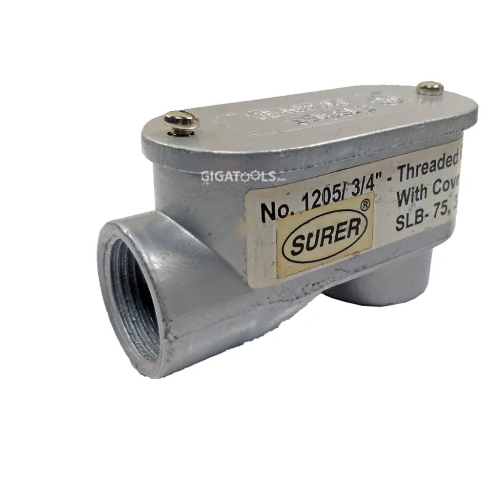 Threaded Outlet On Plenum Surer No. 1205 SLB-Series Threaded Rigid Conduit Outlet Body with Cove ...