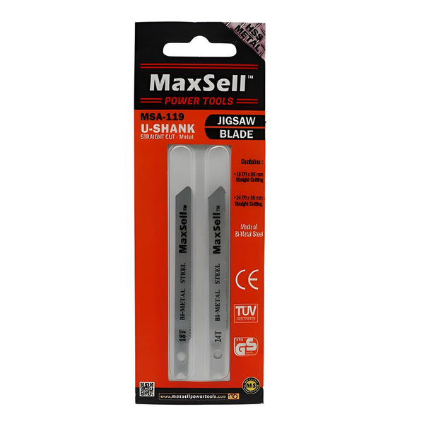 Maxsell MSA-119 Bi-Metal U-Shank Jigsaw Blades