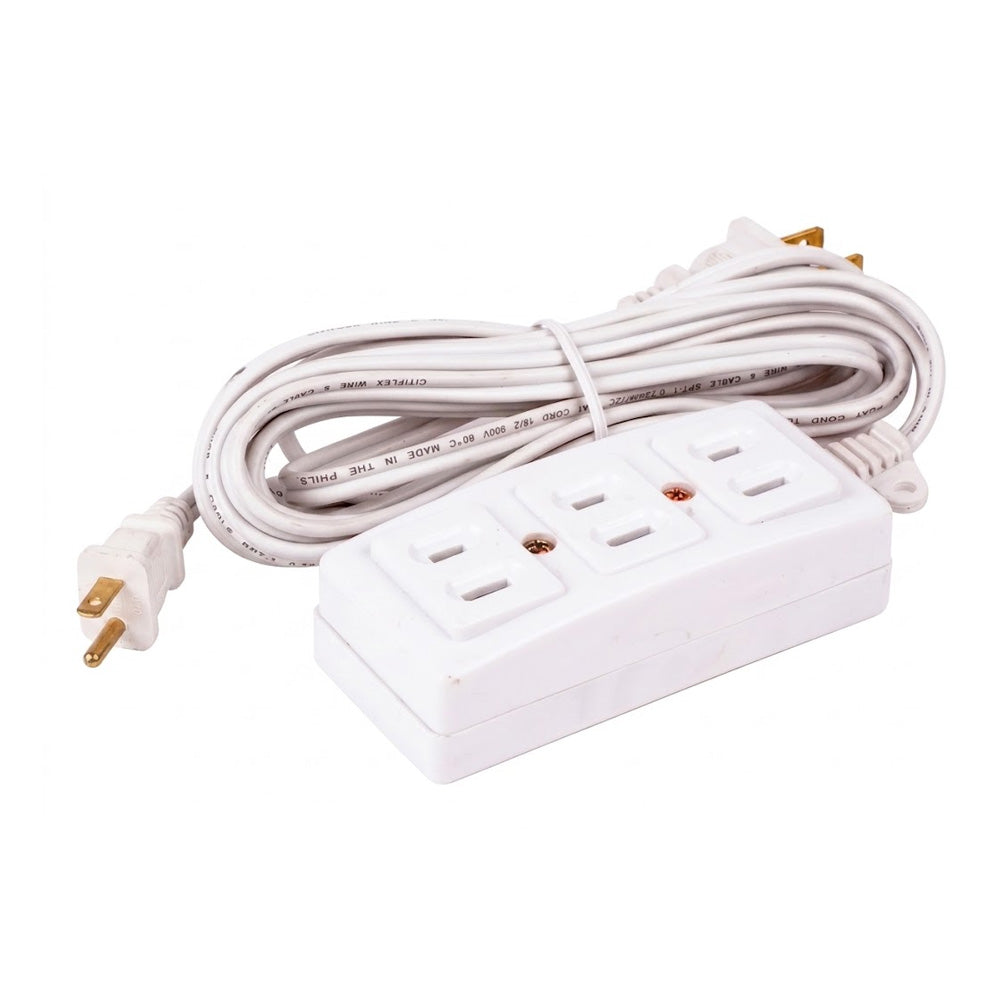 Surer 3115 (3m/4m/5m/6m) 3-Gang Parallel Outlet Extension Cord with 2 ...
