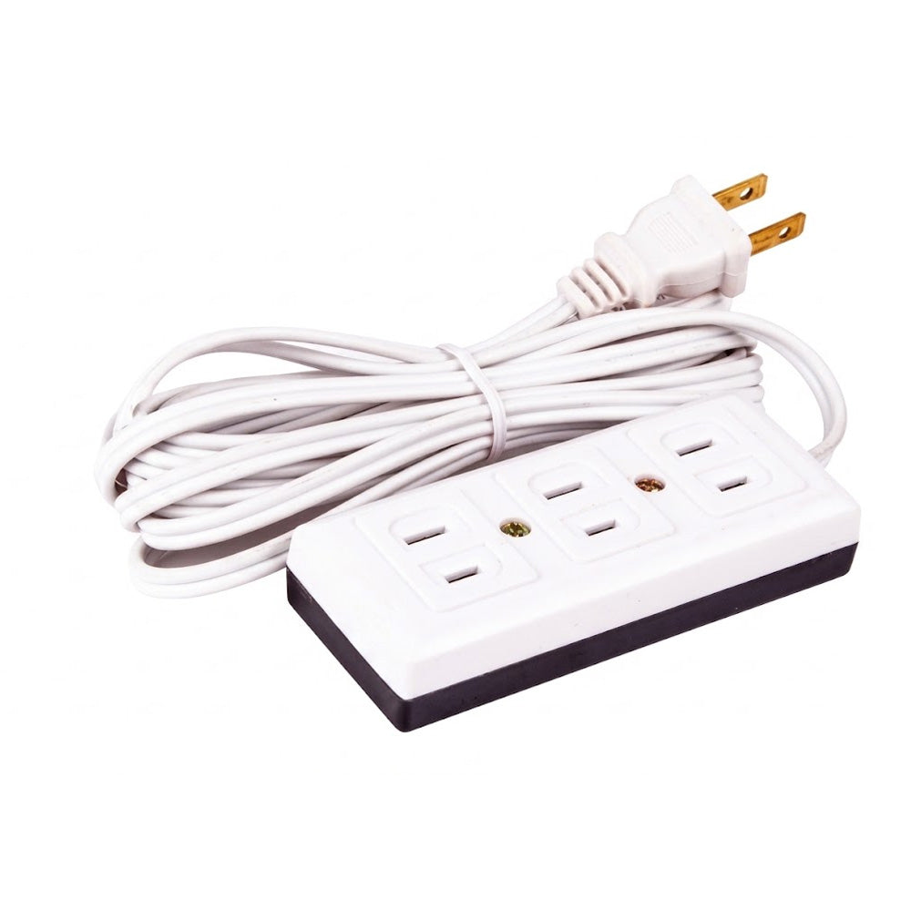 Surer 3127 (3m/4m/5m/6m) 3-Gang Parallel Outlet Extension Cord with 2 ...