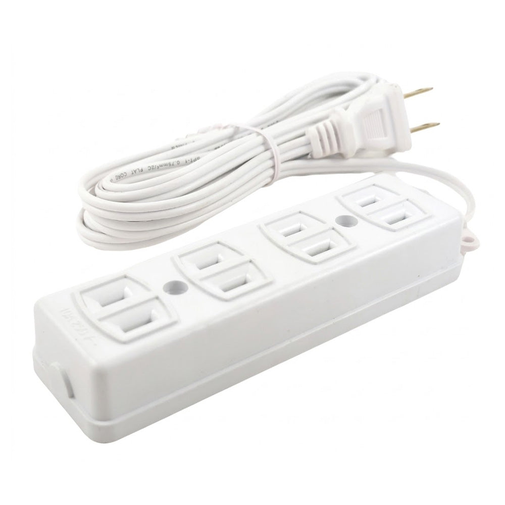 Surer 3174 (3m/4m/5m/6m) 4-Gang Parallel Outlet Extension Cord with 2 ...