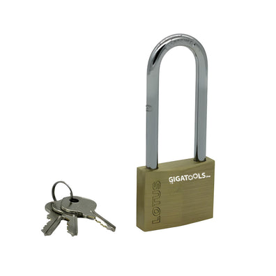 Lotus Brass Padlock Long 50MM LE100/50L