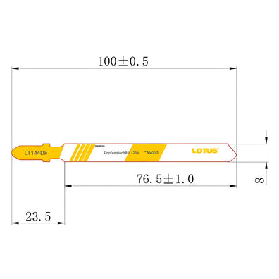 Lotus Jigsaw Blade Bi-Metal (Fast-Cut) LT144DF