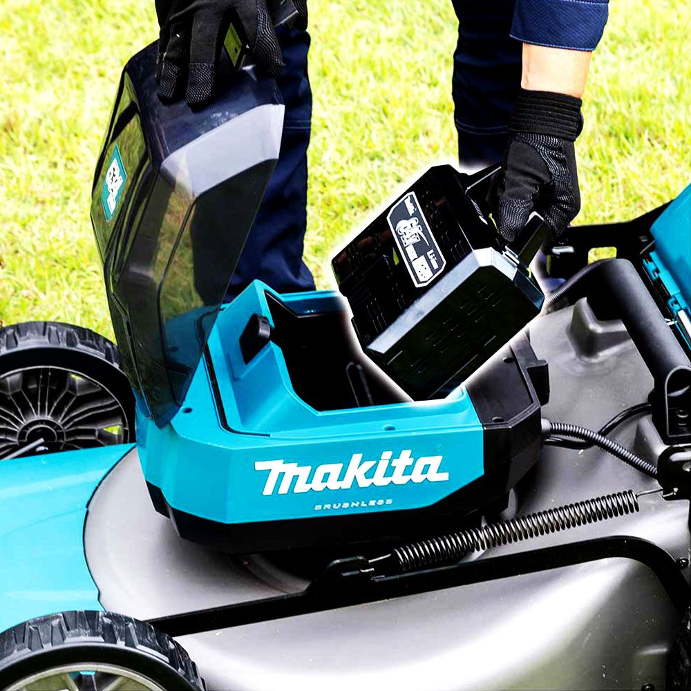 Makita LM004JB101 Cordless Brushless Lawn Mower 530mm (21″) 64Vmax XGT, Self Propelled, Kit Set