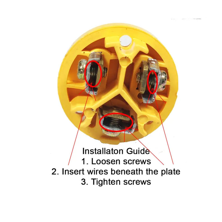Surer 328 3-Pin Parallel Grounding EDF Vinyl Handle Plug 15A 250V ...