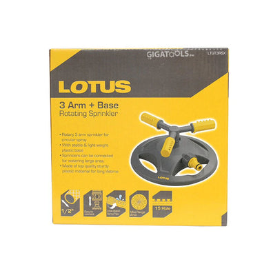Lotus Rotating Sprinkler 3 Arm+Base LTGT3RSX