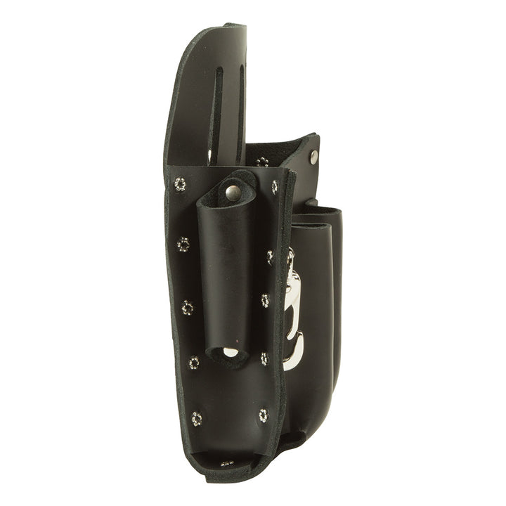 Klein USA Leather Belt Tool Pouch Holster with Knife Snap,