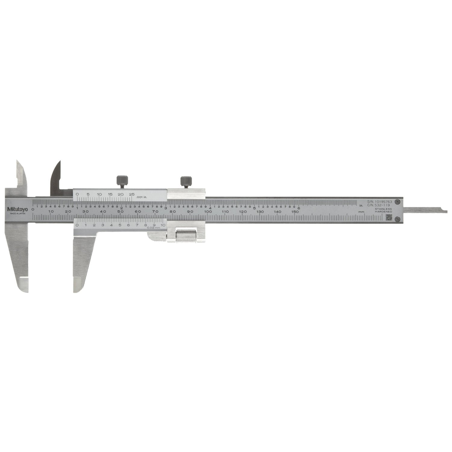 Mitutoyo Vernier Scale Caliper with Fine Adjustment - Series 532
