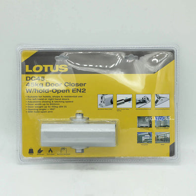 Lotus Door Closer W/Hold-Open EN2 45KG DC45